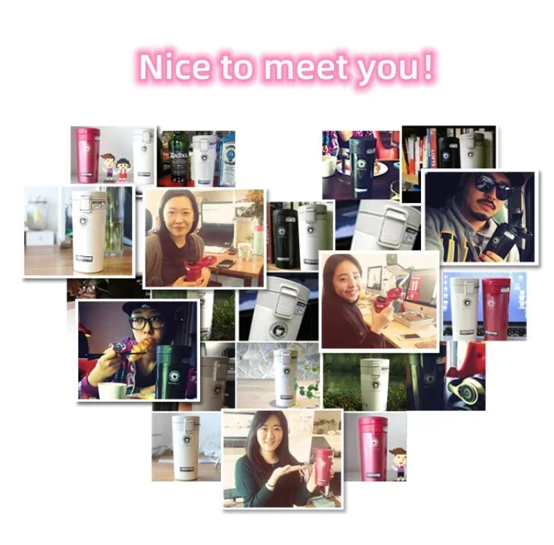 0.5L Thermal Mug Double Wall 304 Stainless Steel Coffee Cup Vacuum Flask Thermos Water Bottle Tea Coffee Leak-proof Thermos Mug