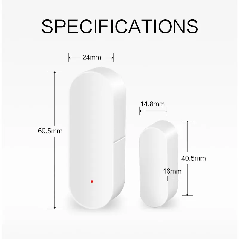 Tuya Smart WiFi Door Sensor Open Close Detector Smartlife App Control Notification Compatible with Alexa Google Home - Image 6