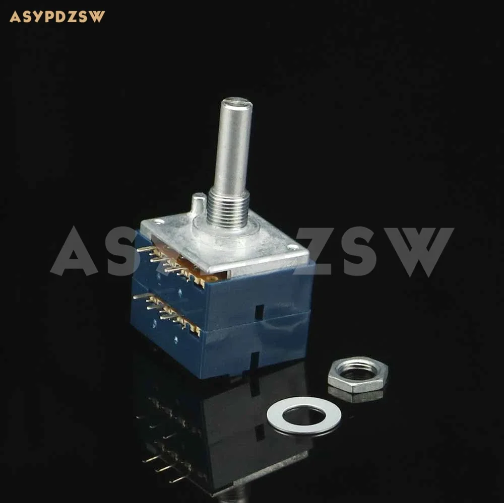 6-PIN Original ALPS Type-27 Round handle volume potentiometer RK27 10KA 20KA 50KA 100KA 250KA 3