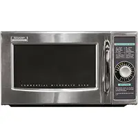 Commercial Stainless Steel Microwave Oven 1000W 120V Dial Timer 1.0 cu. ft. Capacity LED Indicators Easy to Clean Fast Heating 1