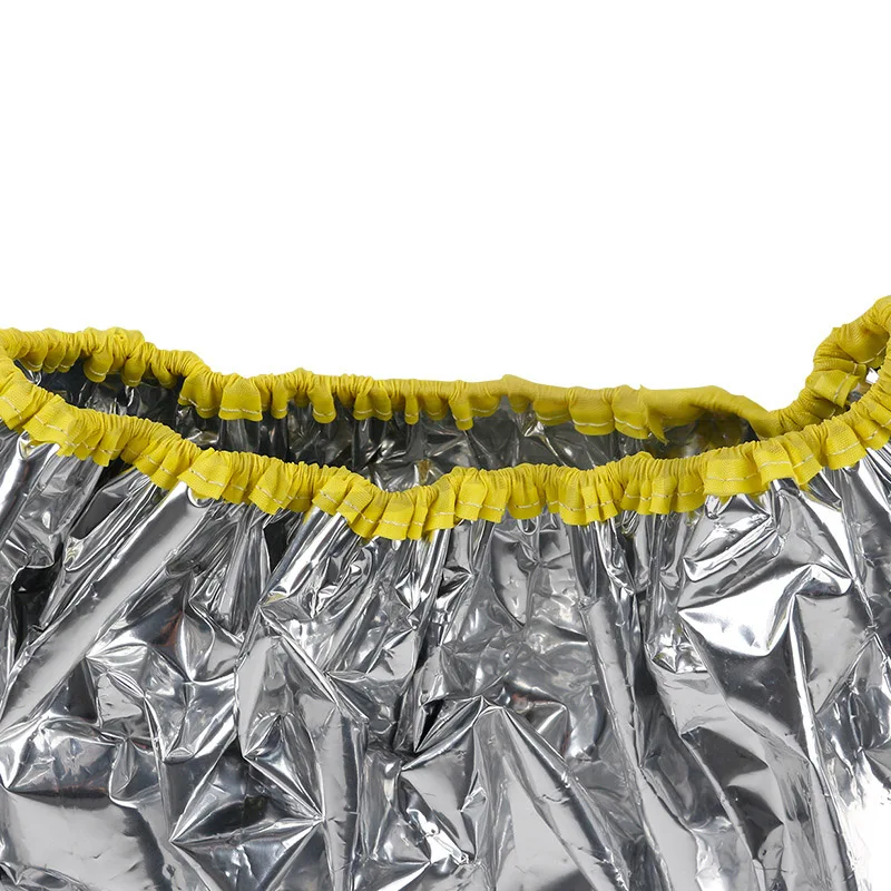 Professional One-off Shower Cap Heat Insulation Aluminum Foil Hat Elastic Portable Bathing Cap For Women Hair Salon Bathroom 6