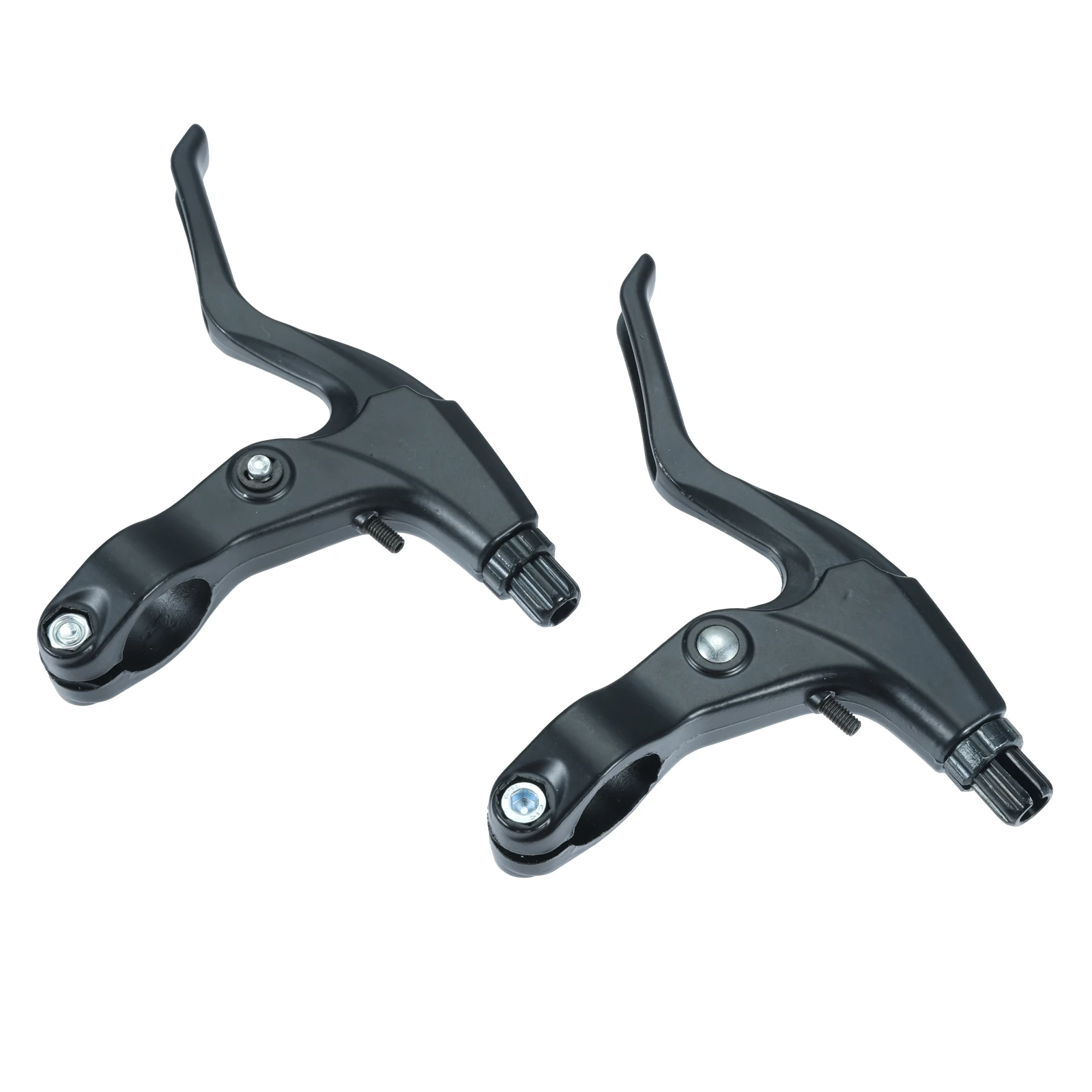 

2 Pcs Bicycle Brake Lever Handbrake Aluminum Alloy Curved Arc Line Design Mountain Bike Brake Levers for 22mm/0.87inch Handlebar