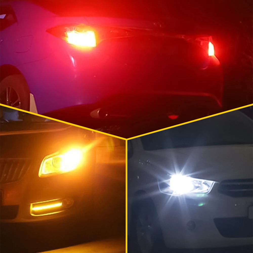 �ڵ��� ���� ���õ�, CANbus 1156 BA15S P21W 1157 BAY15D P21/5W LED COB ���� ����, �ڵ� �극��ũ ����Ʈ, ���� ���� ����, ���, 2 ��