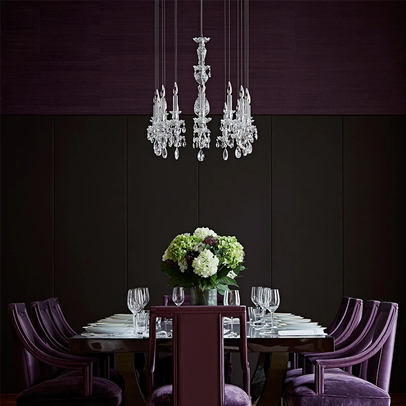 Unique Project Crystal Chandelier light For Hotel Restaurant Wedding Decoration big Hanging Lamp Pendant Light Stair Chandelier