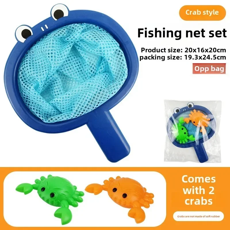 Baby Bath Toys Kids Floating Bath Toys with Fishing Net Water Fun Bathing Cute Children Bathroom Shower Bathtub Animals Toy 5