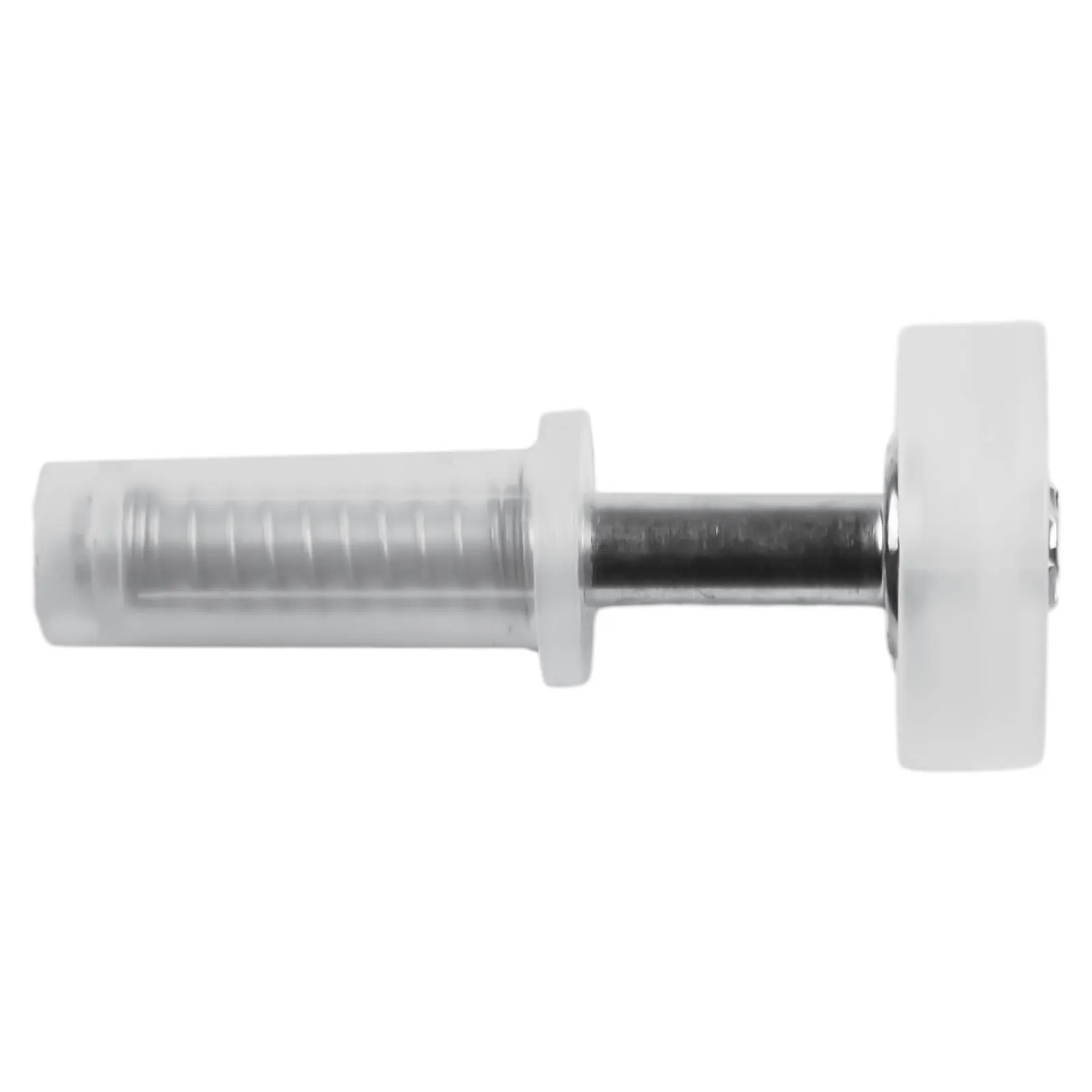 

4PCS Top Guide Wheel Pivot Hinge Nylon Plastic Repair Parts Rust-resistant Silver White Hardware Metal Closets