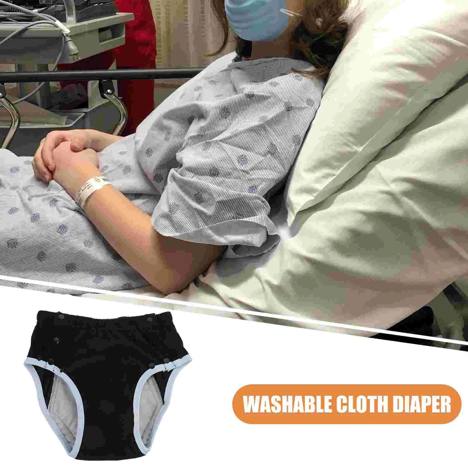 Diapers Reusable Urinal Pant Panties Nappy Washable Adult Women Texture Incontinence 4