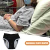 Diapers Reusable Urinal Pant Panties Nappy Washable Adult Women Texture Incontinence 4