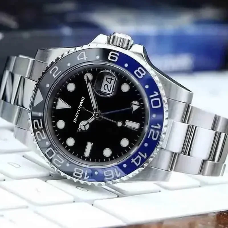 Master Sapphire Glass Blue Fanmis Black Dial Gmt Automatic Shop