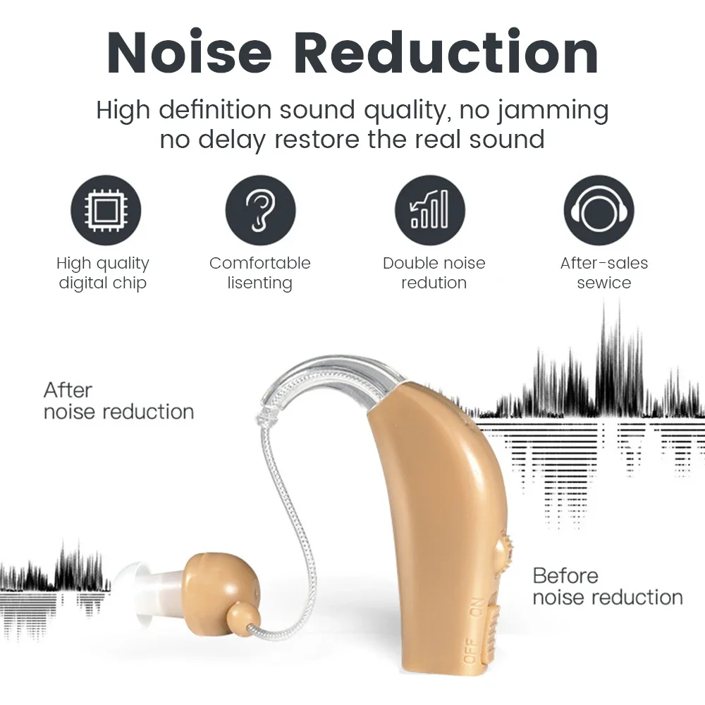 Portable Rechargeable Hearing Aid Sound Amplifier Magnetic Rechargeable Elderly Ear Hearing Aid For The Deaf 4