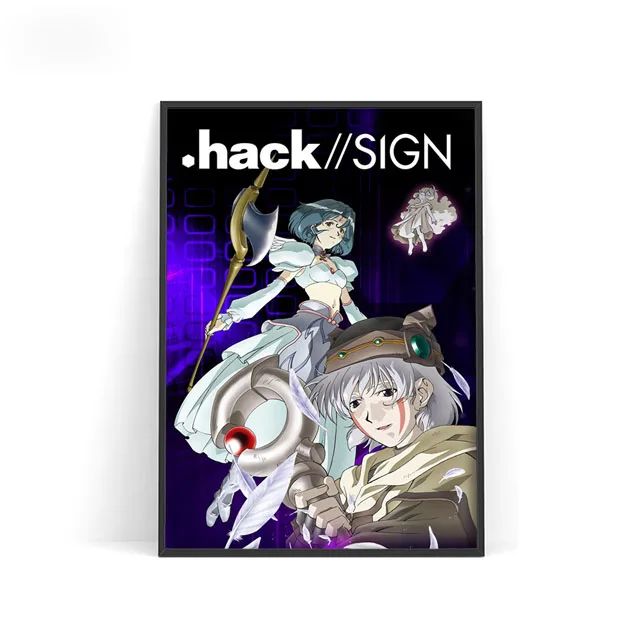 Hack Sign Characters, Hack Sign Anime, Painting Decor, Wall Stickers