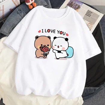 Bubu Dudu T Shirt Women Kawaii Cartoon Y2k Punk Funny T-shirt Hip Hop Unisex Streetwear Harajuku Anime Tshirt Female Clothing 4