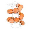 Egg Rack Spiral Storage Rack Egg Skelter Deluxe Spiraling Dispenser Rack Basket Storage Space Multi-functional Rack 4