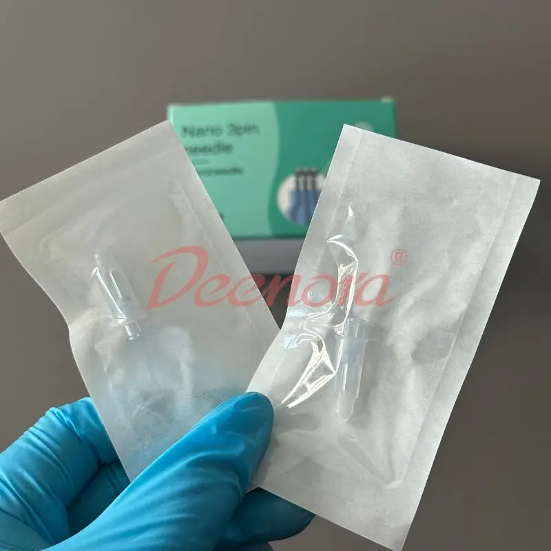 Sterile 34G 0.6/1.0/1.2/1.5 Nanosoft 3Pins Professional Micro Needle for Eyes and Neck Superfine Hand Fillmed Three Needles