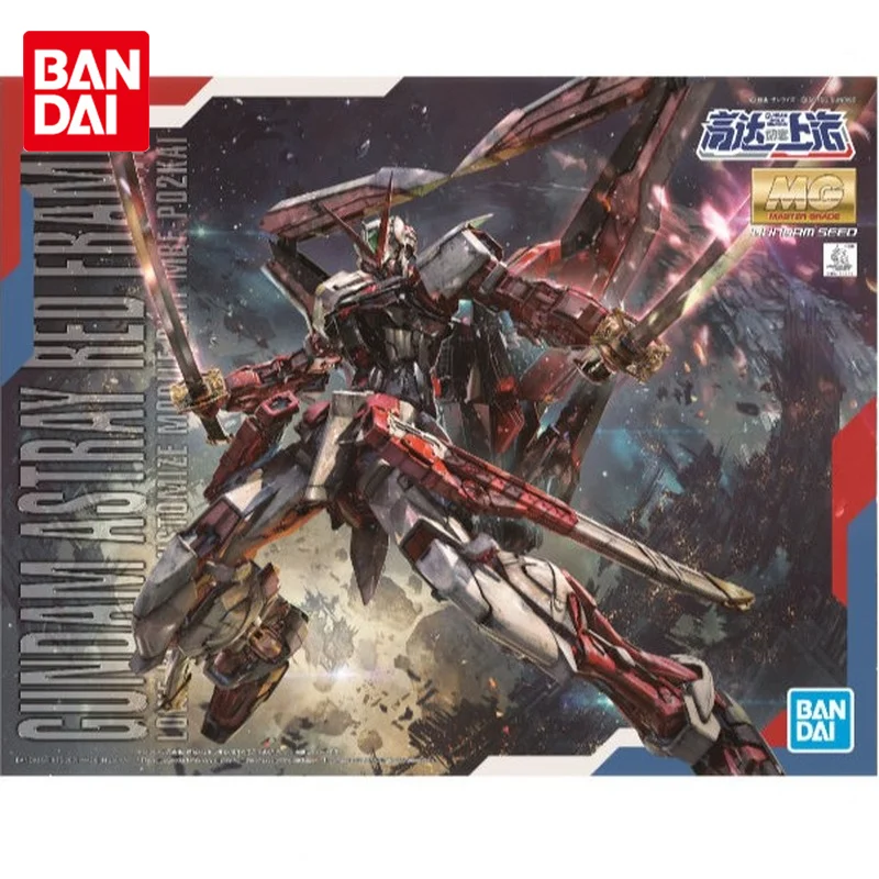 Bandai Gundam Model Kit Anime Figure Mg Gundam Astray Red Frame Kai Metakkic Closs Iniezione Action Toy Figure Giocattoli Per Bambini