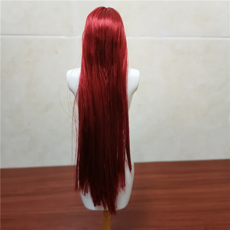 Auf Lager Sammlerstück 1/6 weiblicher Kopf Sculpt Haar Perücke Modell Soldat Zubehör Modell für 12" weiblicher Kopf Puppe Spielzeug – Detail 8