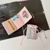 Casual New Y2k Silver Sweet Wallets Strap-on Designer Original Cute Wallet Korean Style Ballet Style Pouch Women Girl 5