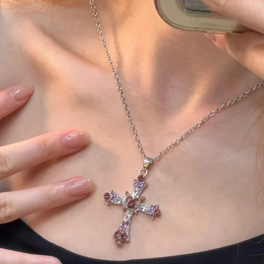 

Classic Cross Necklace Party Banquet Fashion Versatile