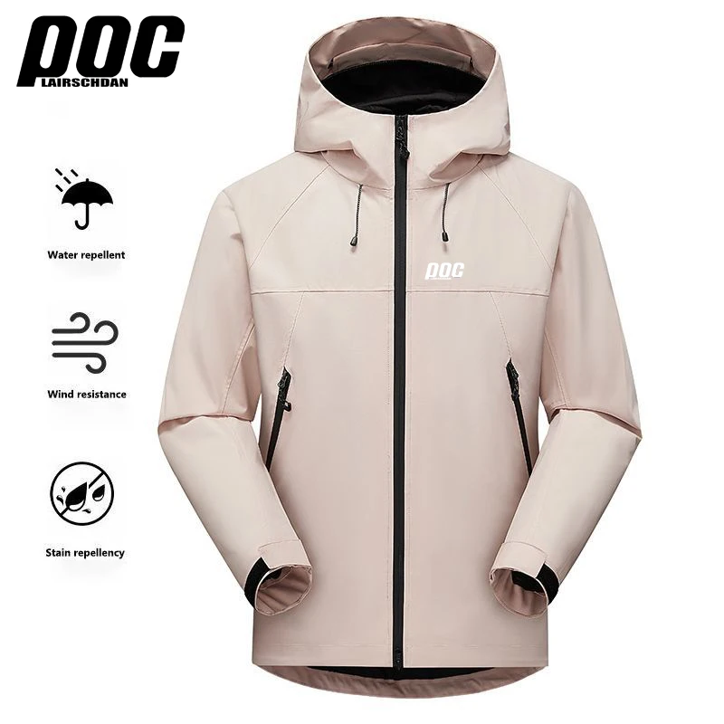 LairschDan POC Waterproof Jacket Men MTB Windbreaker Hoodie Bike Raincoat Road Motorcycle Bicycle Clothing Cortavientos Hombre
