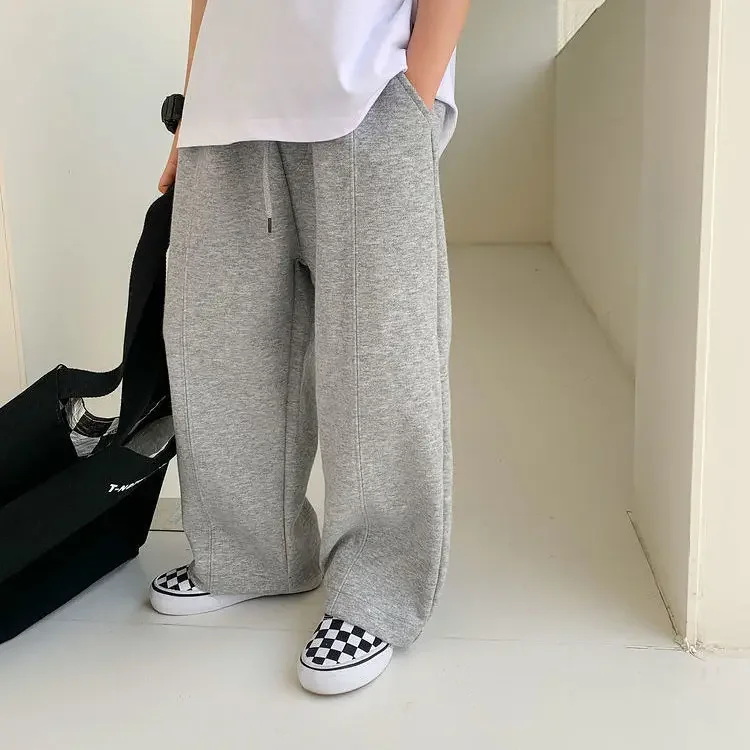 Children's Spring and Autumn Fashion Pants for Boys Korean Brand Sports Pants Drawstring Leggings Casual