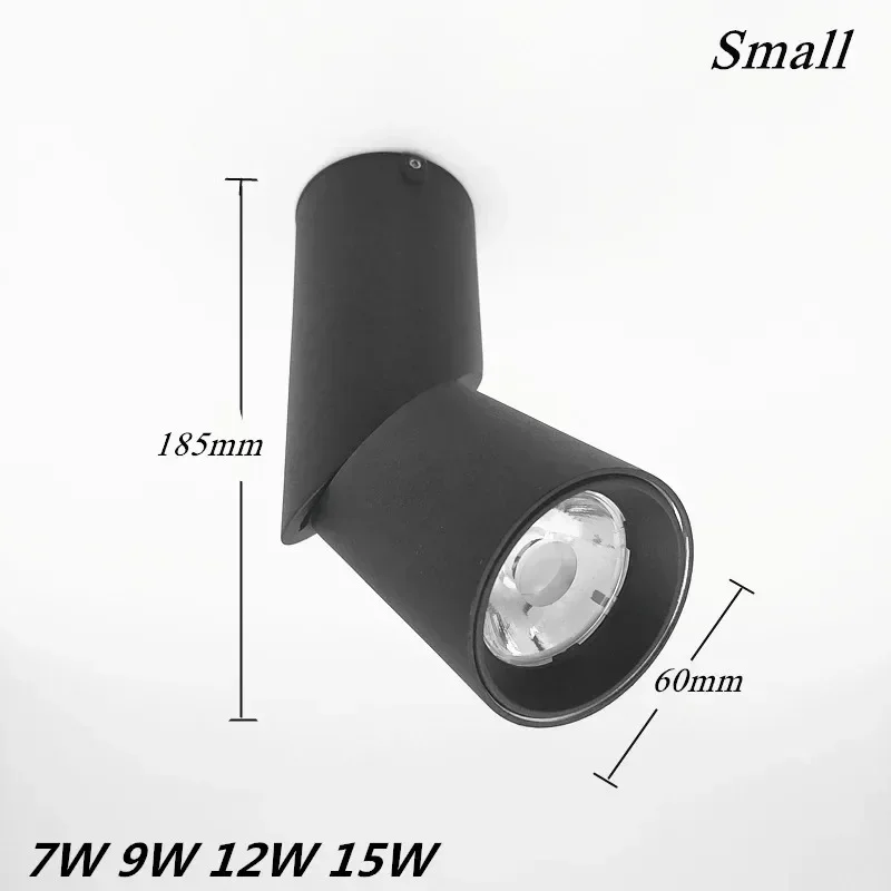 Description Picture 6 of itemDimmable Rotating LED Downlights 7W9W12W15W COB LED Ceiling Spot Lights AC110-220V LED Wall Lamp Warm Cold White Indoor Lighting