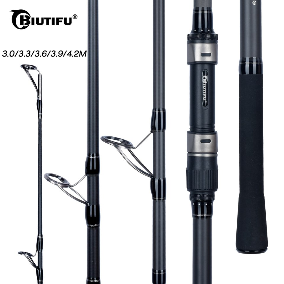 BIUTIFU BIGFISH Carp Surfcasting Rock Fishing Rod 3.0/3.6/3.9/4.2/4.5m T800Carbon 3.5lb Shore Casting 40-200g Spinning Hard Pole