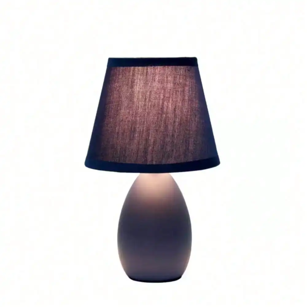 Oval Egg Ceramic Mini Table Lamp for Bedroom, Bedside for Nightstands, Table Lamp for Living Room,Suitable for Small Space