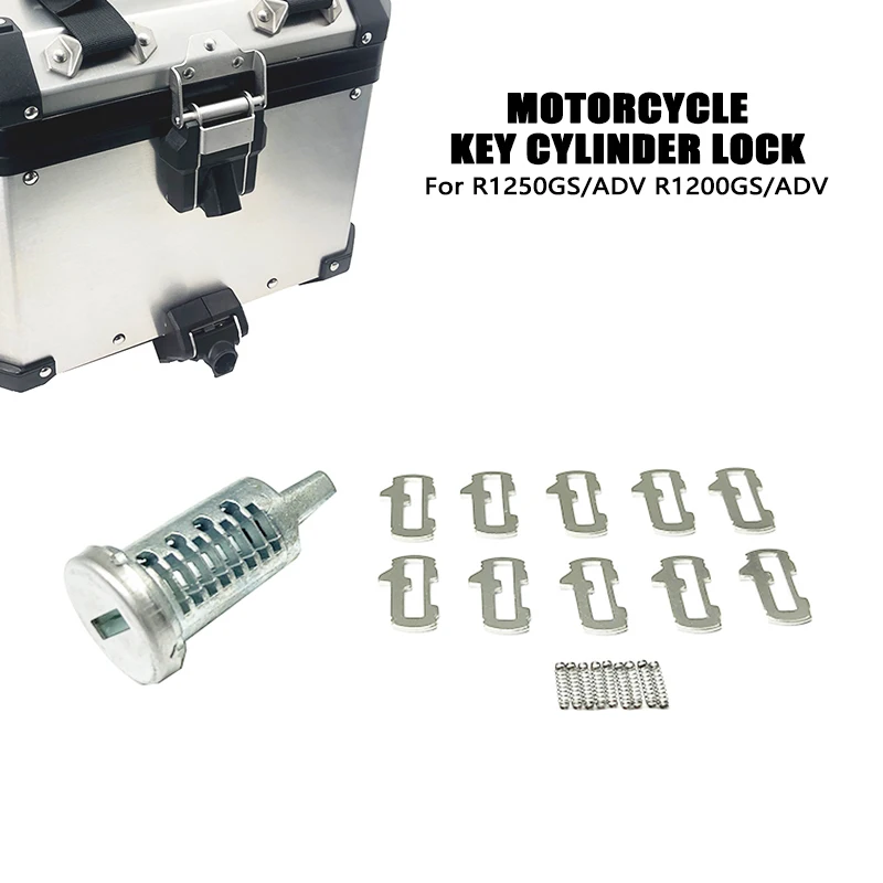 Motorcycle Key Cylinder Lock For BMW R1200GS Lock Cylinders R1250GS LC Adventure F750GS F850GS Motorcycle Core Plug Trunk Saddlebag Top Case Box Key Cylinder