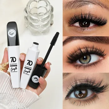 1/2/3PCS 7D Waterproof Mascara Long Lasting Smudge-proof Non-flaking Lengthen Volumizing Lifting Curling Mascara Eyelash Makeup