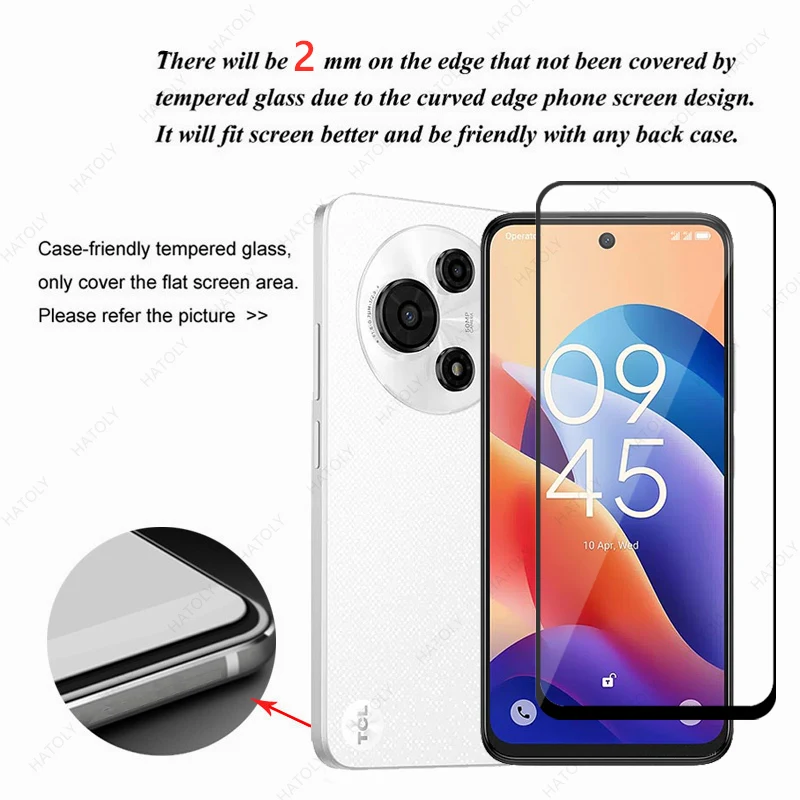 Premium Glass Screen Protector and Camera Lens Film with Black Edge