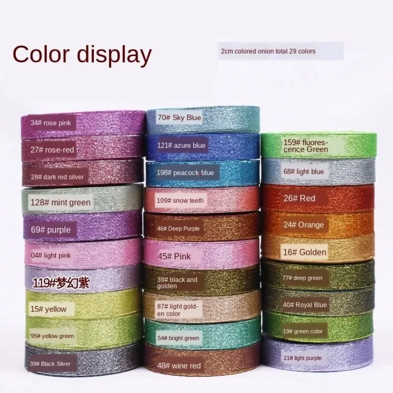 Sparkling Glitter Ribbon – 25 Yards of Elegant Crafting and Wedding Decor Material