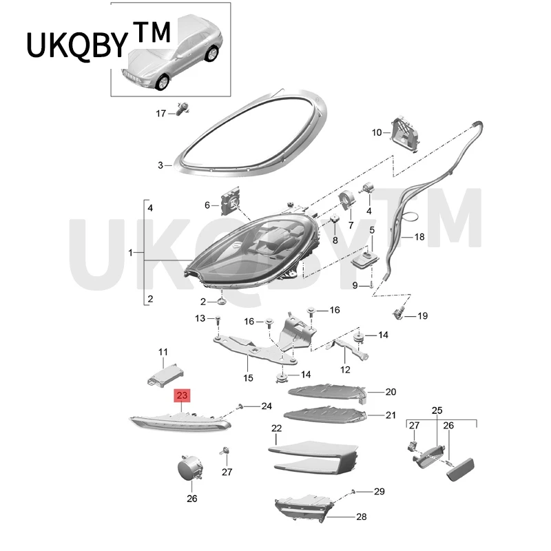 ڵ ߰ Ʈ , Sch eMa can 3.0T  Ϸ̳, ְ , LED , 95B941182A, 2017Por