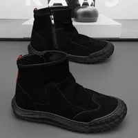 New Hot Sale Of The Season Men's High-Top Work Boots Anti-Slip Casual Labor Protection Shoes Trendy All-Match Autumn Winter New