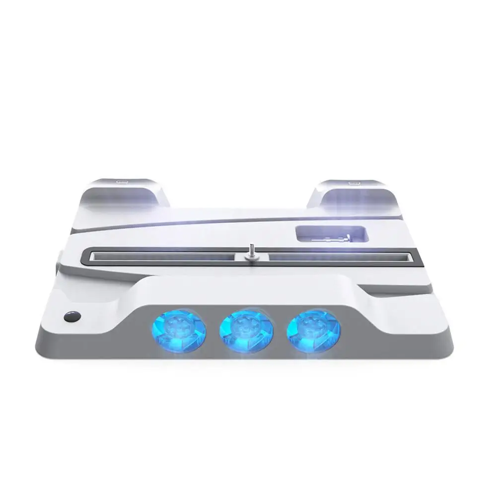 Console Staffa Base Ventola Di Raffreddamento Multifunzione Con Luce Blu Compatibile Per Ps5 Maniglia Di Gioco Culla Di Ricarica Tp5-1507 Dropship