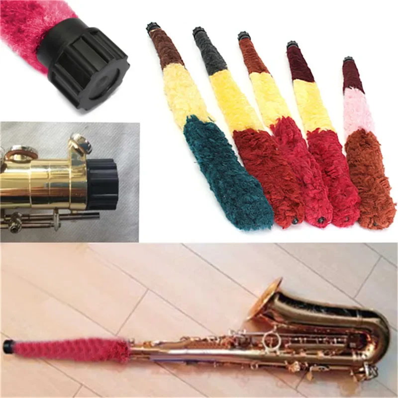 

52cm Soft Cleaning Brush Cleaner Saver Pad Woodwind Instruments Accessories Random Color for ALTO SAX Saxophone Musical