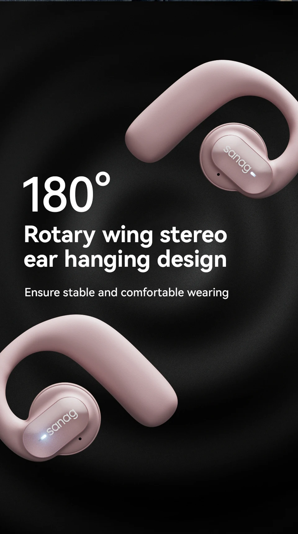 Sanag Z30S PRO Open-Ear Air Conduction True Wireless Earbuds description image 3