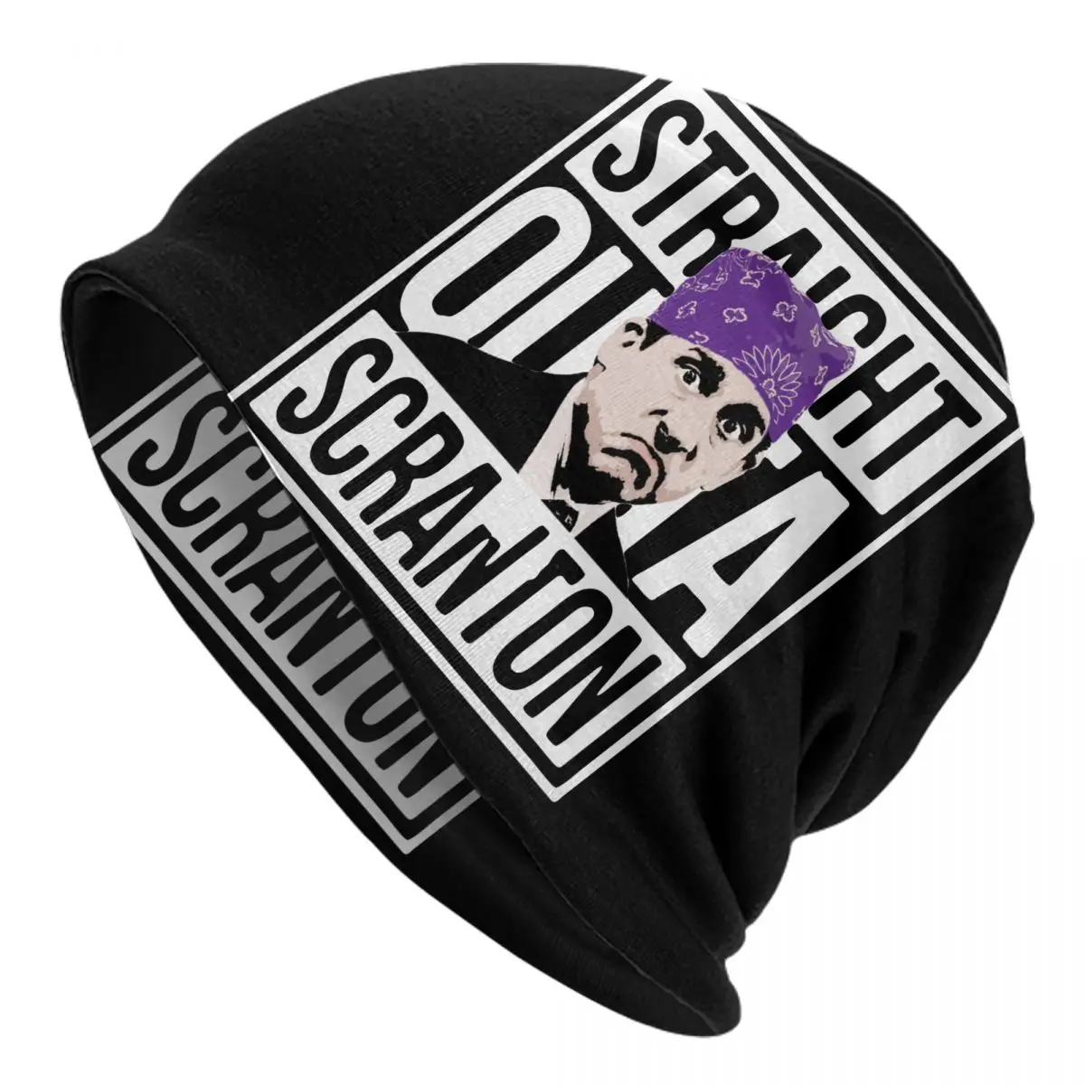 Michael Scott Scranton The Office Skullies Berretti Cappello Tv Show Casual Uomo Donna Outdoor Cap Warm Dual-Use Bonnet Knit Hat