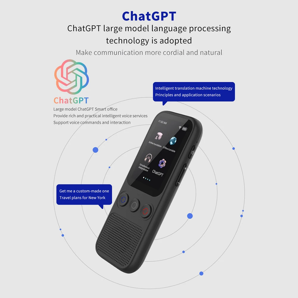 New Portable Audio Translator 138 Language Smart Translator Offline In Real Time Smart AI Voice instant language translator voice translator language translator