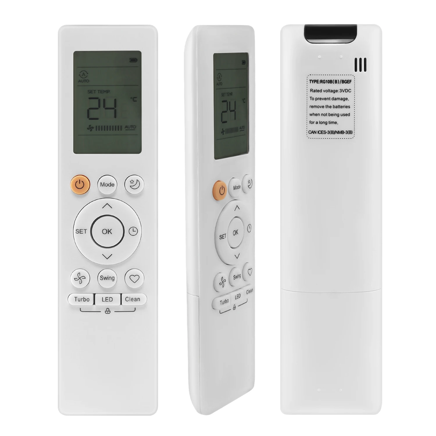 New RG15A(B)/E AC Remote Control For Midea Magnavox Air Conditioner