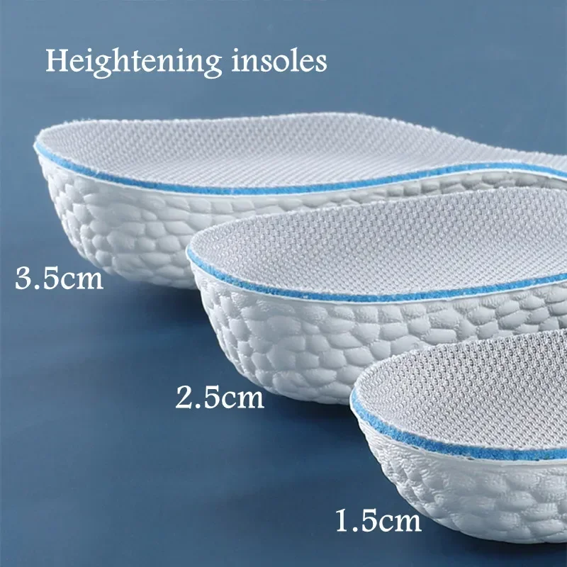 1Pair Boost Shock Absorbing Sports Half Insole for Feet Height Increase 1.5/2.5/3.5CM Growing Shoe Pads Men Women sport insoles sports insoles women insoles shoe insoles