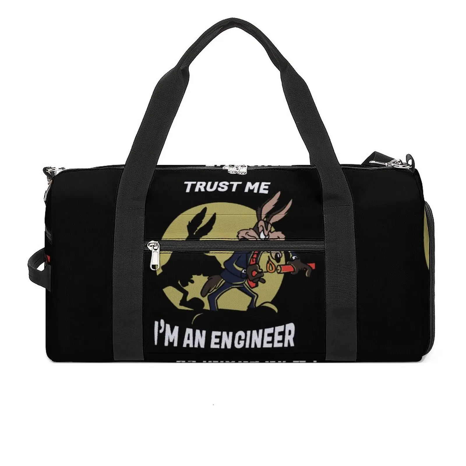 

Trust Me I Am A Civil Engineer Gym Bag Funny Animal Travel Training Sports Bags Men's Design Large Fitness Bag Outdoor Handbags