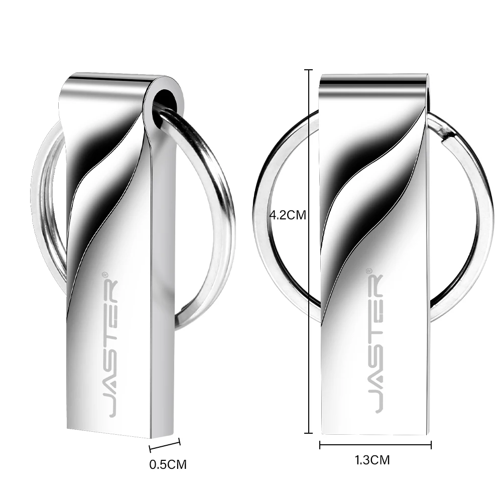 USB Flash Drive Mini Pen Drive 64GB Metal Free Key Ring Memory Stick 32GB 8GB 4GB 16GB 128GB Pendrive