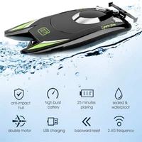 RC Boat 2.4GHz Remote Control Electric Boat 25KM/H High Speed Ship RC Jet Speedboat Suitcase for Lakes & Pools 2