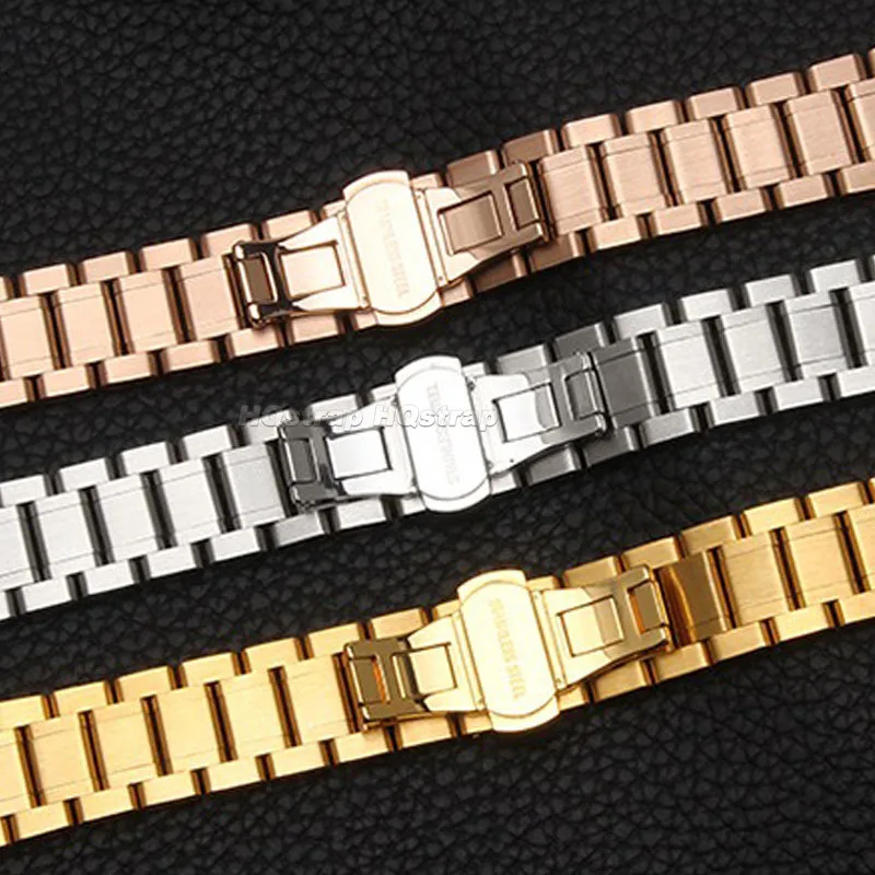 Stainless Steel Butterfly Buckle Bracelet Strap