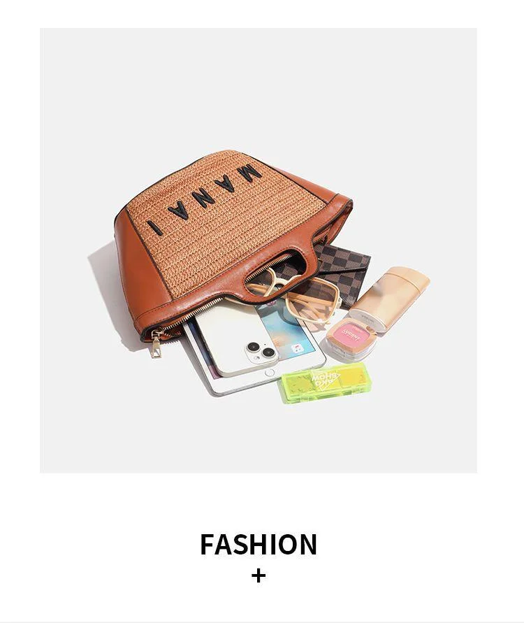 CHARHP&KEJNT Borsa a tracolla da spiaggia estiva in paglia per donna, borsa a tracolla singola intrecciata di alta qualità_voghion.com