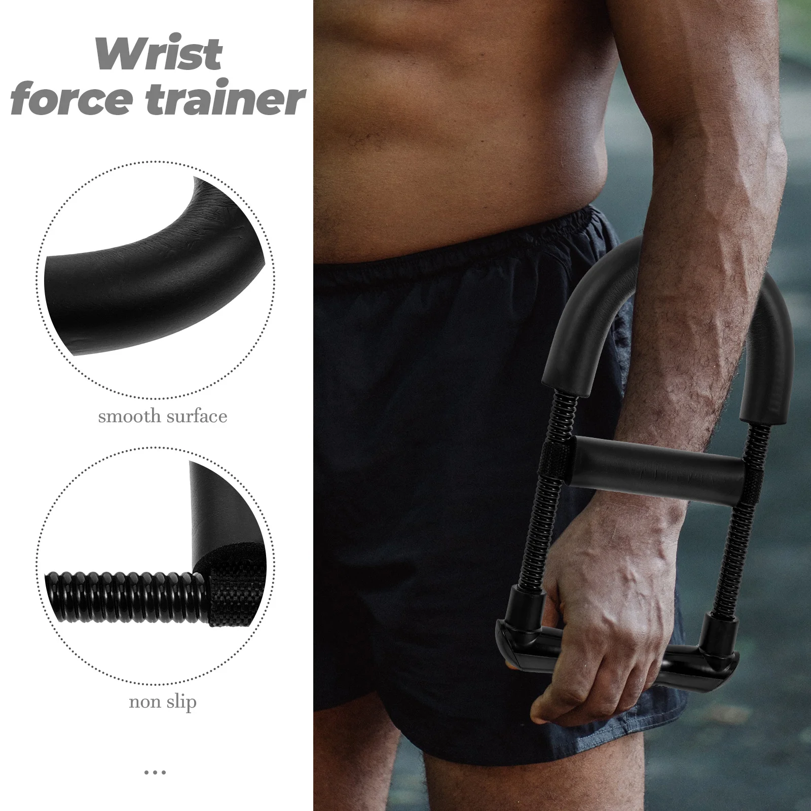 Gold Adjustable Wrist Strength Forearm Trainer Muscle Hand Grip Power Wrists Fitness Supplies Indoor Fitness Device Arm Wrist