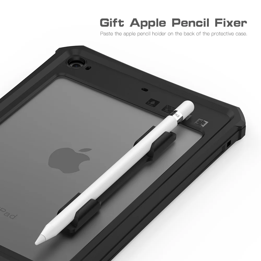 prova água caso capa para apple ipad mini com protetor de tela titular lápis resistente água caso kickstand mini