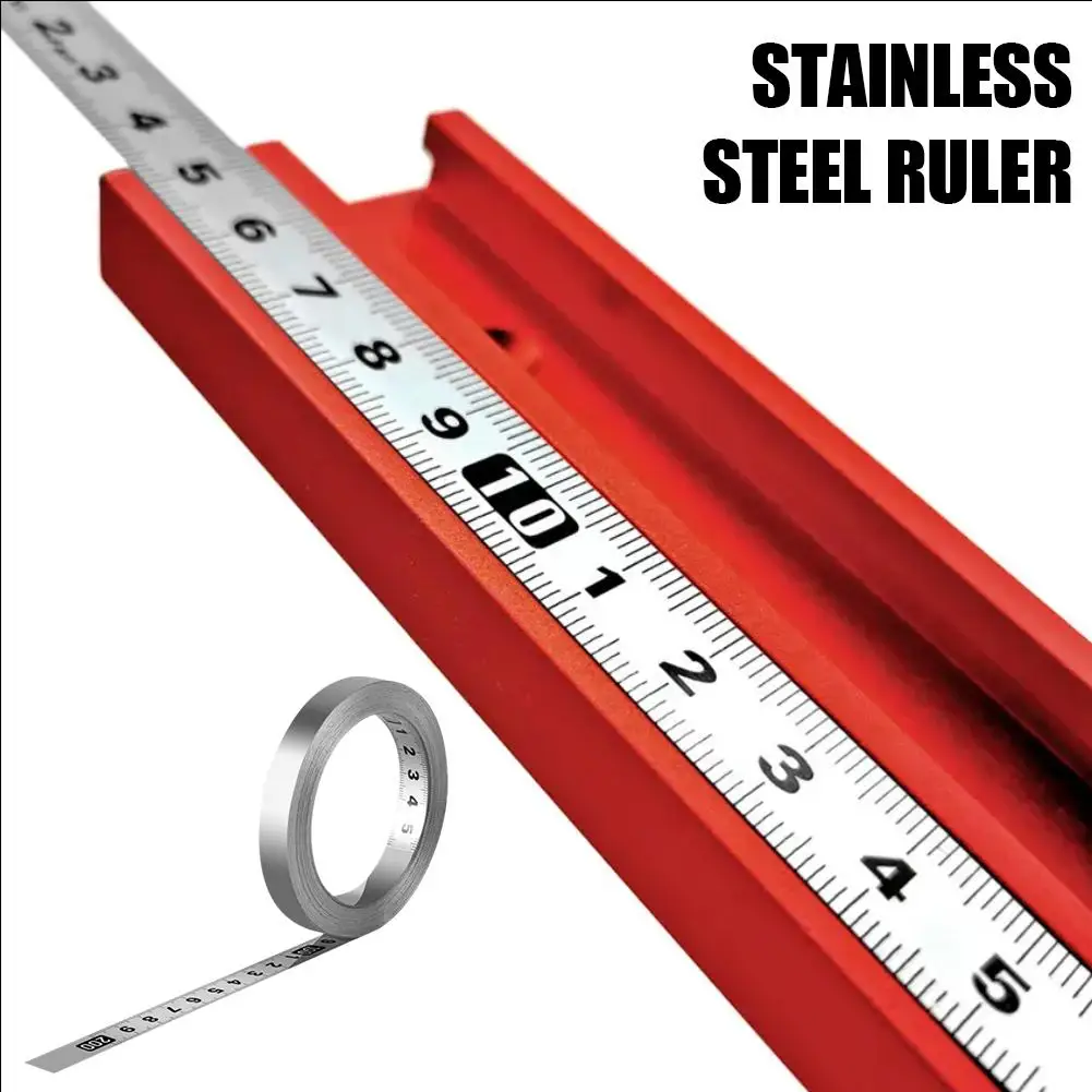 Self-Adhesive Measuring Tape Steel Workbench Ruler Metric Scale Rust-Proof