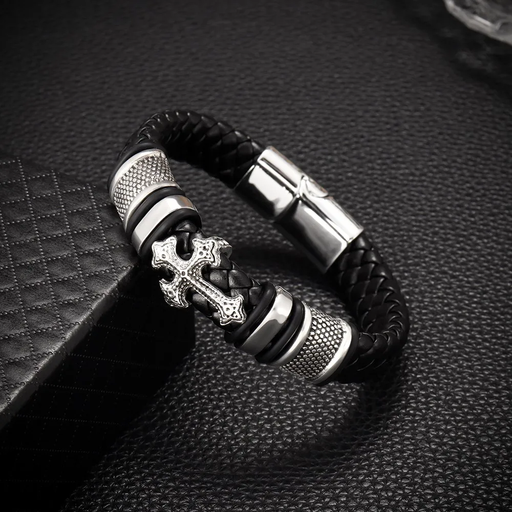 Luxury Men’s Cross Bracelet 6