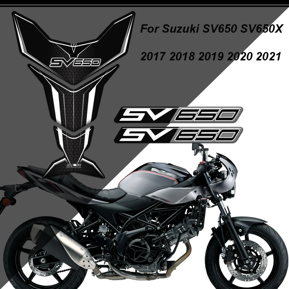 For Suzuki SV650 SV650X SV 650 S X Tank Pad Protection Decal Tankpad Stickers Gas Fuel Oil Fairing 2017 2018 2019 2020 2021